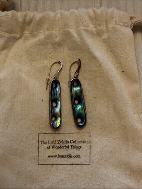 Lou Zeldis abalone earrings